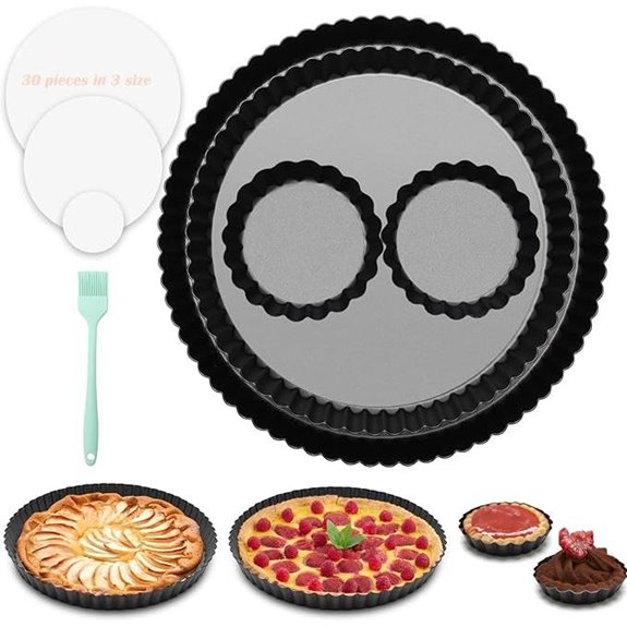 Windspeed Tart Pan Set with Removable Bottom