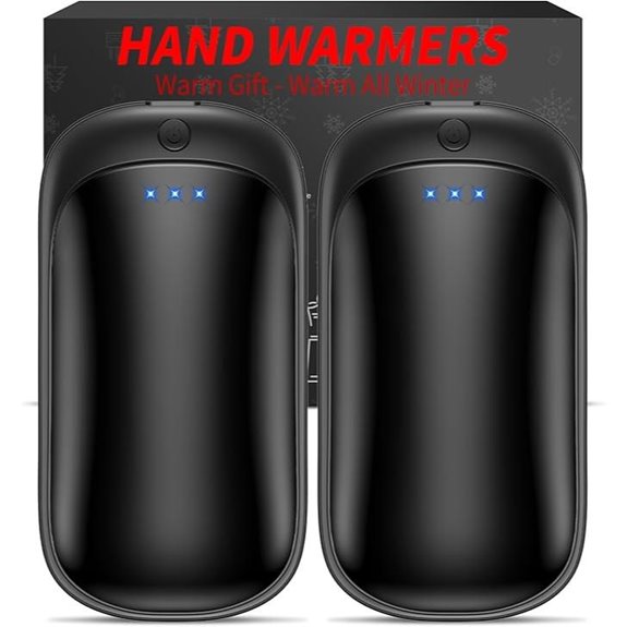 Rechargeable 2 Pack Electric Hand Warmers (USB Reusable)