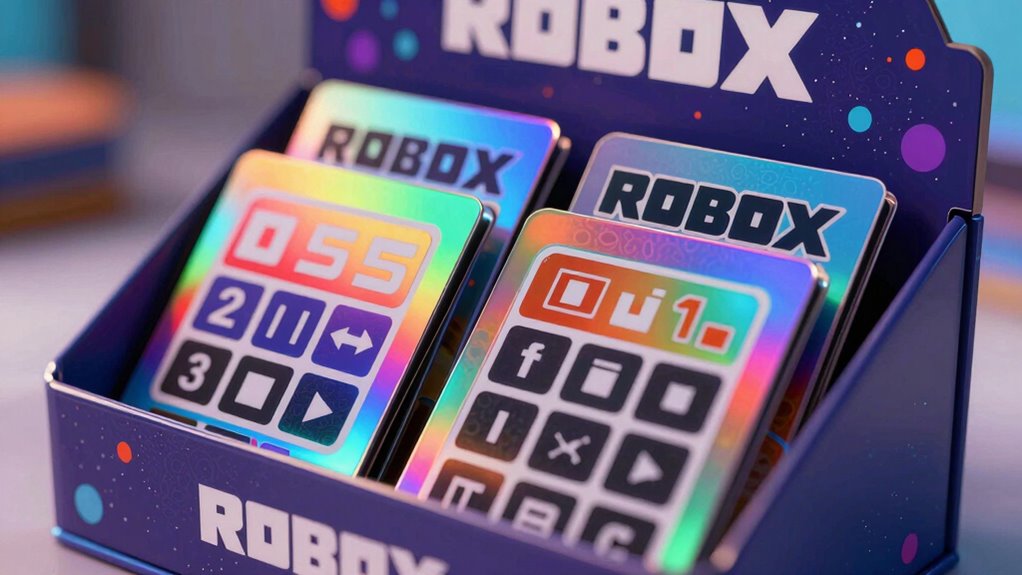 roblox gift card list