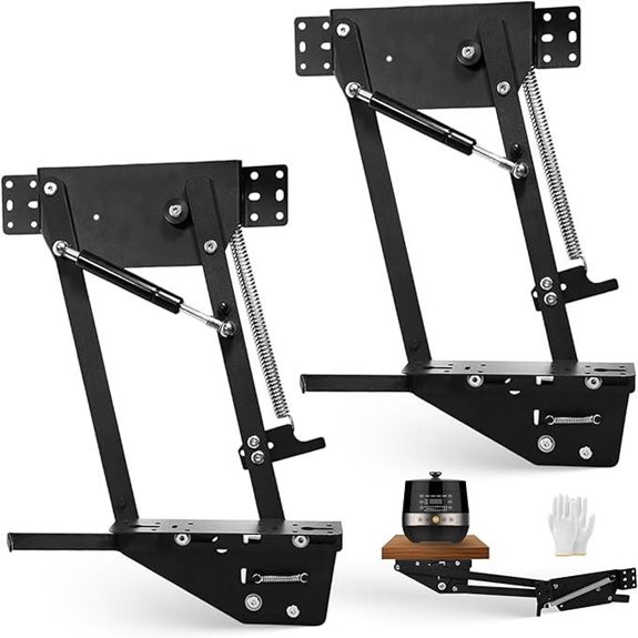 Heavy-Duty Mixer Lift with Locking Mechanism