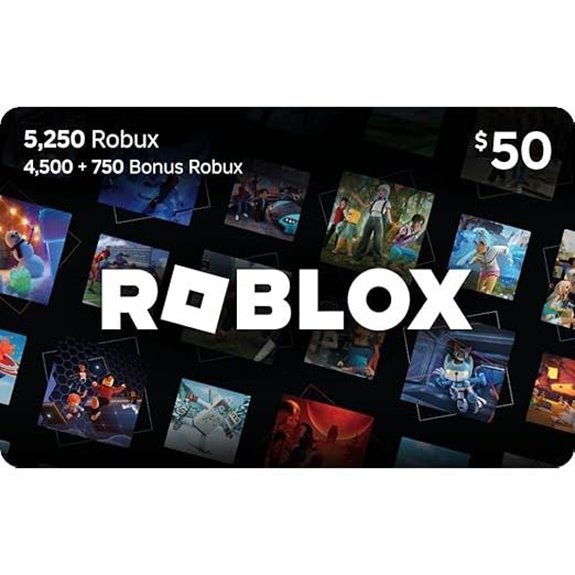 Roblox 5,250 Robux Digital Gift Card with Virtual Item