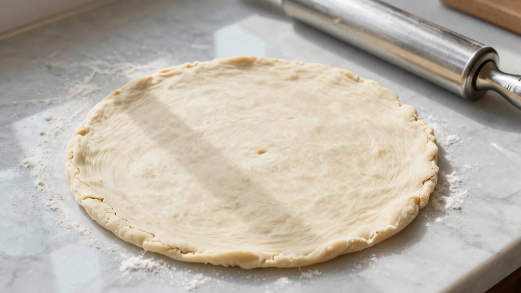 roll pie dough evenly