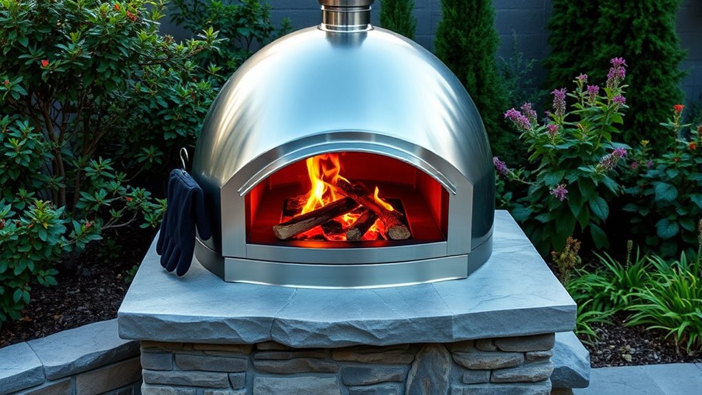 safe pizza oven placement