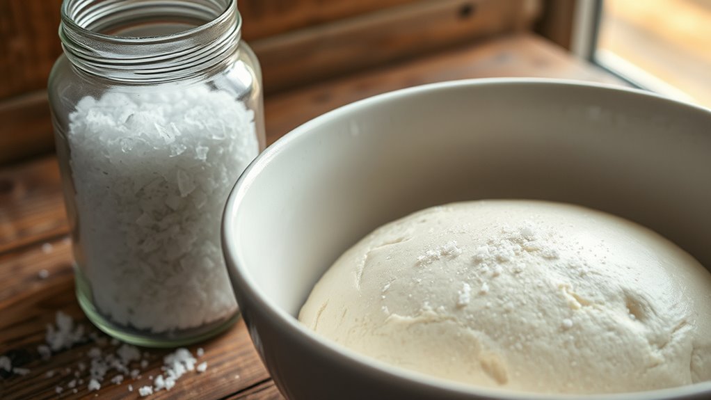 salt moderates yeast activity