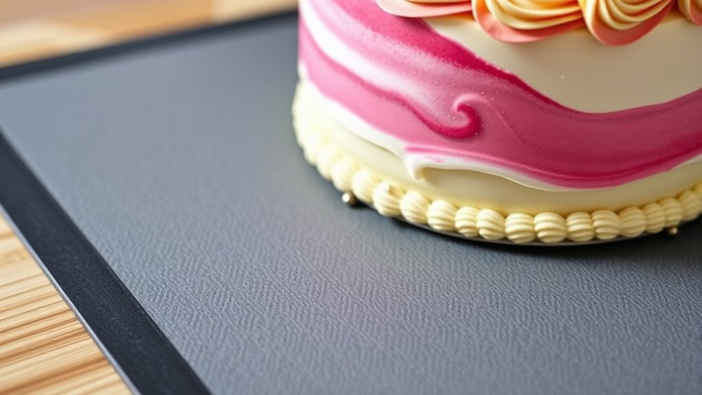 secure cake with anti slip mats