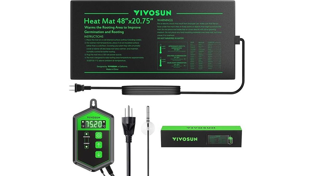 seedling heat mat with thermostat