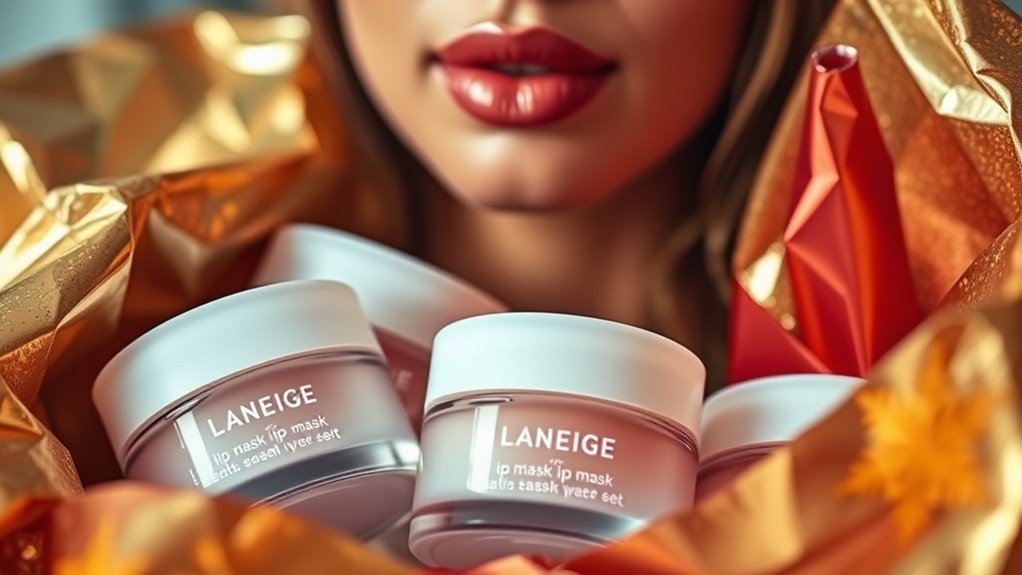 selecting lip mask sets