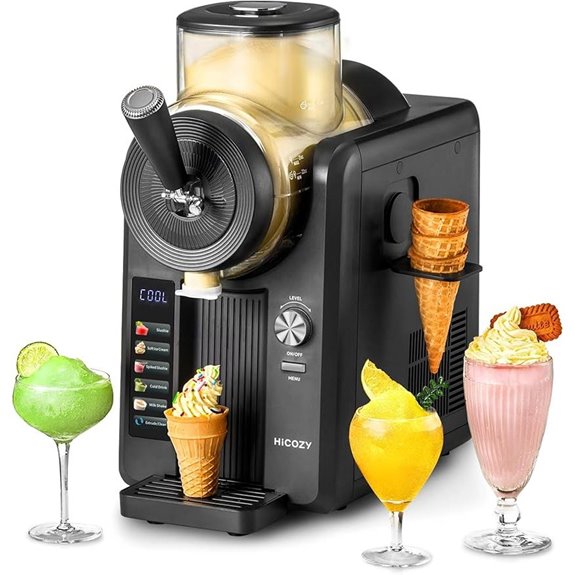 HiCOZY F3 Slushie & Ice Cream Machine Self-Cleaning