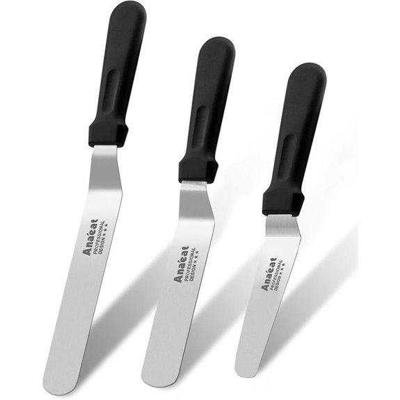 Anaeat Icing Spatulas Set of 3 for Cake Decorating