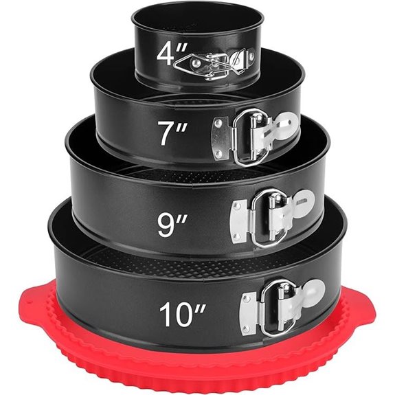 Springform Pan Set of 4 with Leakproof Silicone