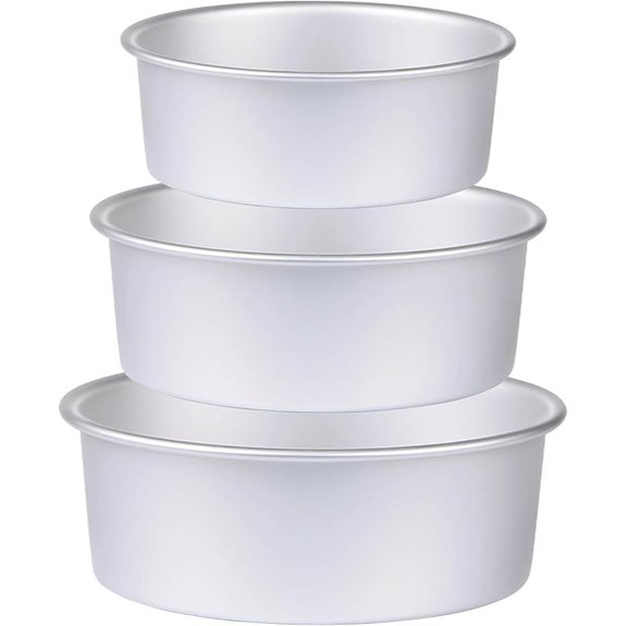 HomeMall Round Cake Pan Set of 3