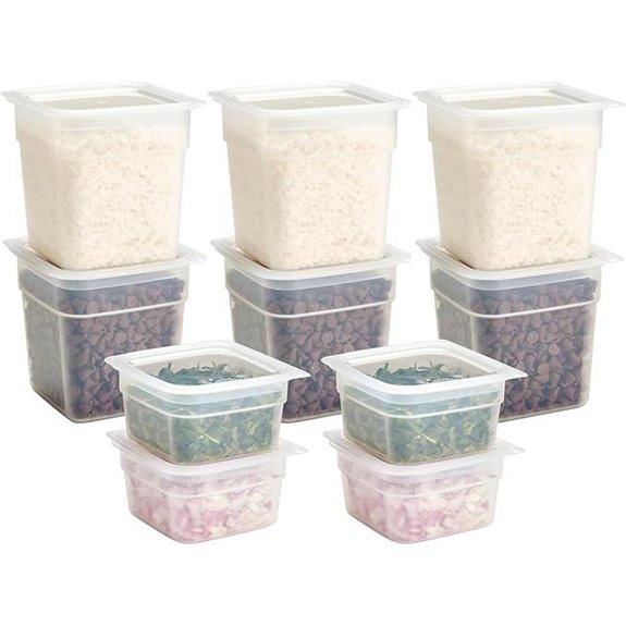 Cambro Food Storage Containers with Lids 20 pcs