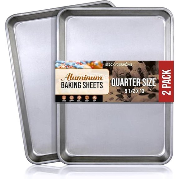 Aluminum 9x13 Baking Sheet Pan (2 Pack)