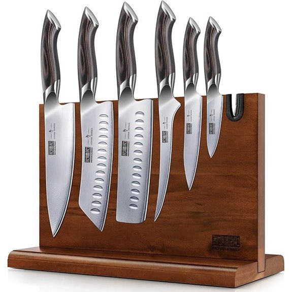 HOSHANHO 7-Piece High Carbon Steel Kitchen Knife Set