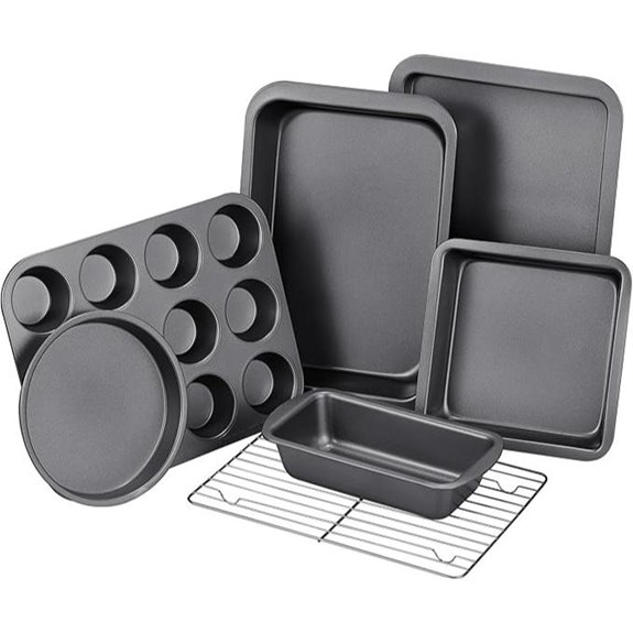 KITESSENSU 7-Piece Nonstick Bakeware Set