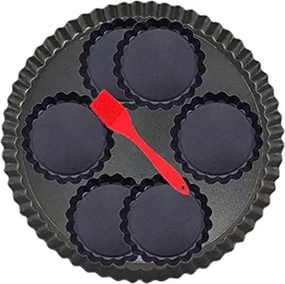 DATANYA 7-Pack 9-Inch Tart Pans with Mini Pans