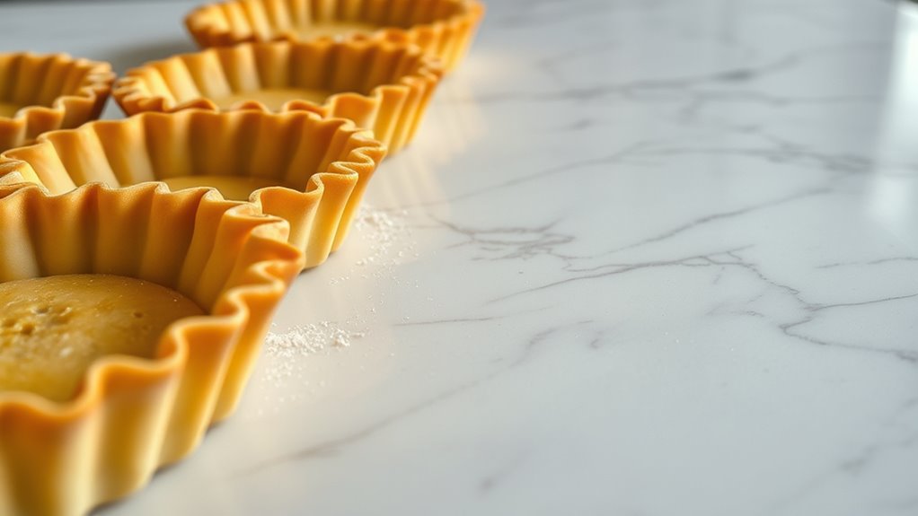 shrink tart shells immediately after baking