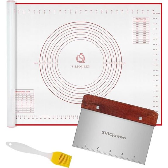 Silicone Pastry Baking Mat with Accessories 31.5”x23.6
