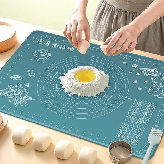 Silicone Pastry Mat with Measurements and Edges