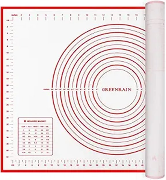 Silicone Pastry Mat with Measurements for Baking