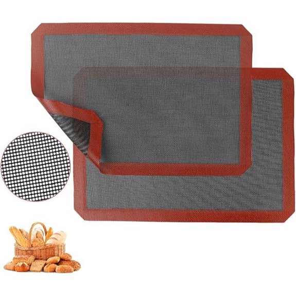 Perforated Silicone Baking Mats (2 Pack)