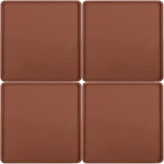 4 PCS Silicone Dehydrator Sheets with Edges