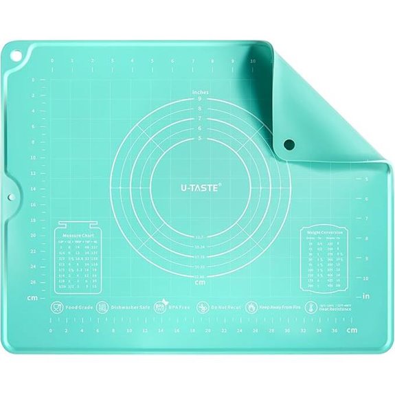 U-Taste Silicone Pastry Mat with Measurements