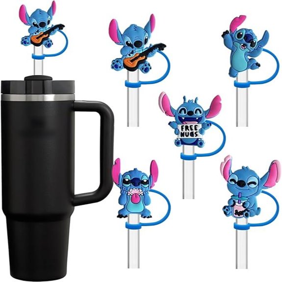 5 Pack Silicone Straw Covers for Stanley Cups