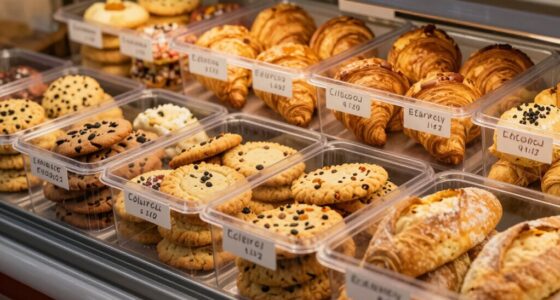 simple bakery shelf labels