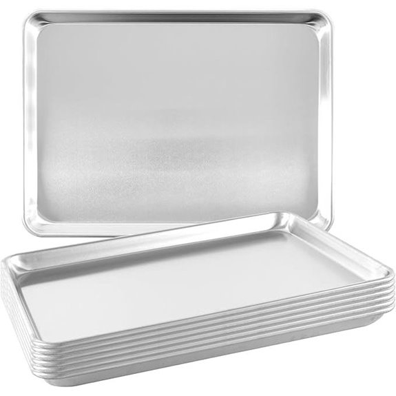 TENUP 6 Pack Aluminum Half Sheet Pans