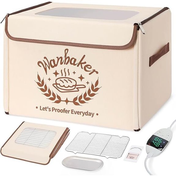 Wanbaker 6-Layer Bread Proofing Box with Temp & Timer