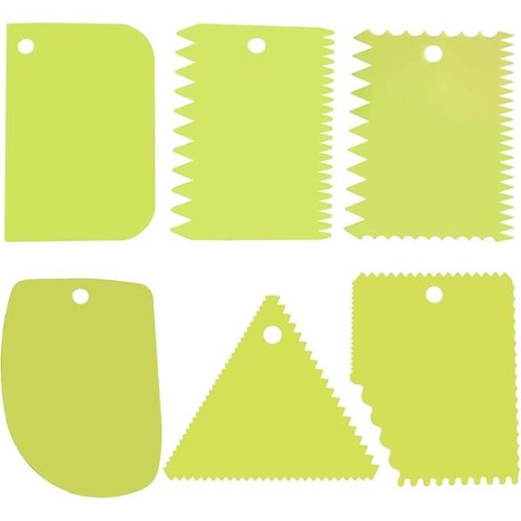 6pcs Cake Scraper and Icing Smoother Set