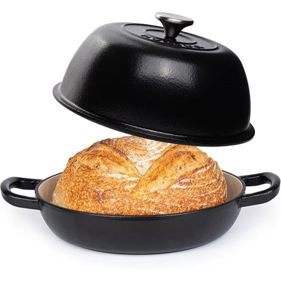 Nuovva 6-Quart Enamel Cast Iron Dutch Oven