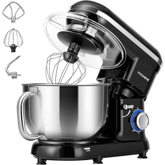 VIVOHOME 6 Quart Stand Mixer with Accessories