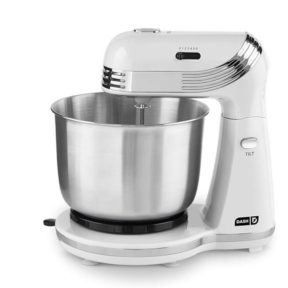 Dash 6-Speed Stand Mixer with Stainless Steel Bowl