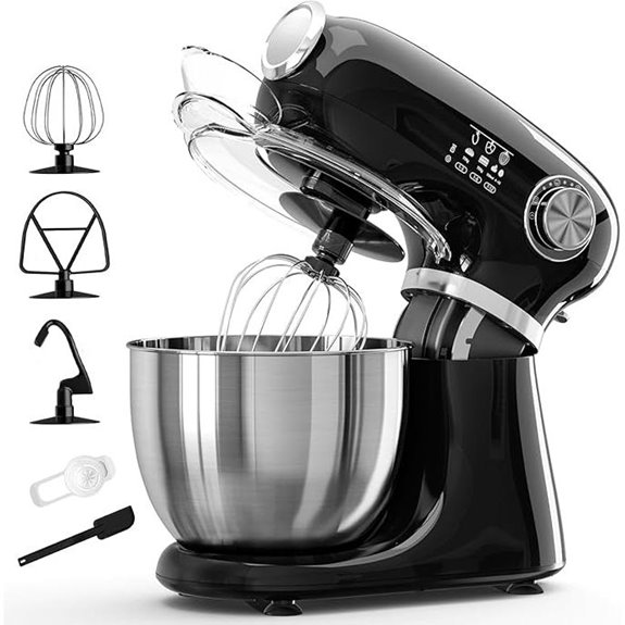 Kismile 5.5QT Tilt-Head Stand Mixer with Attachments