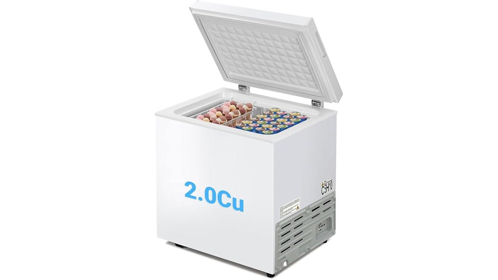 small compact chest freezer