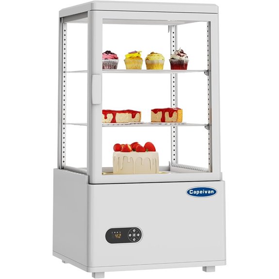 Countertop Pastry Display Refrigerator with LED Lighting