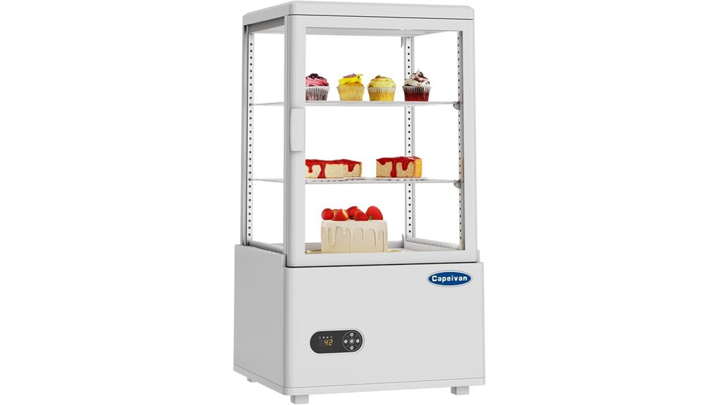 small countertop pastry fridge