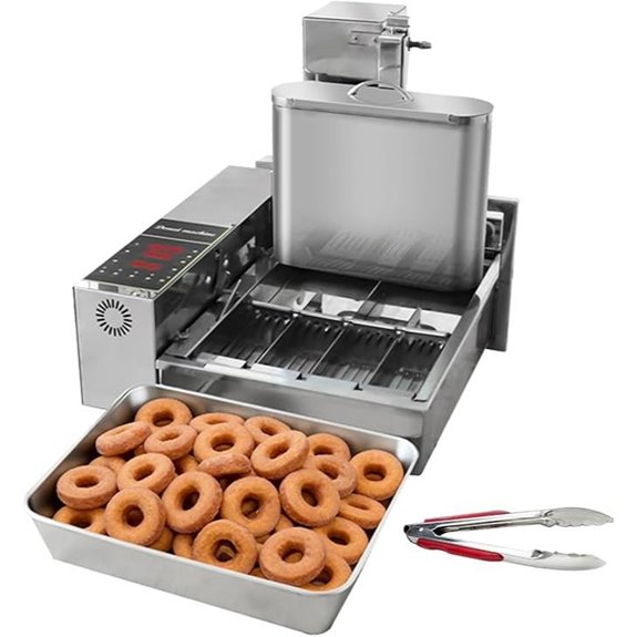 Mini 4-Row Donut Maker with Adjustable Gears