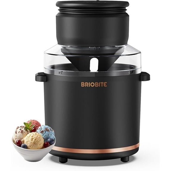 1.1 Quart Electric Ice Cream Maker for Gelato and Sorbet