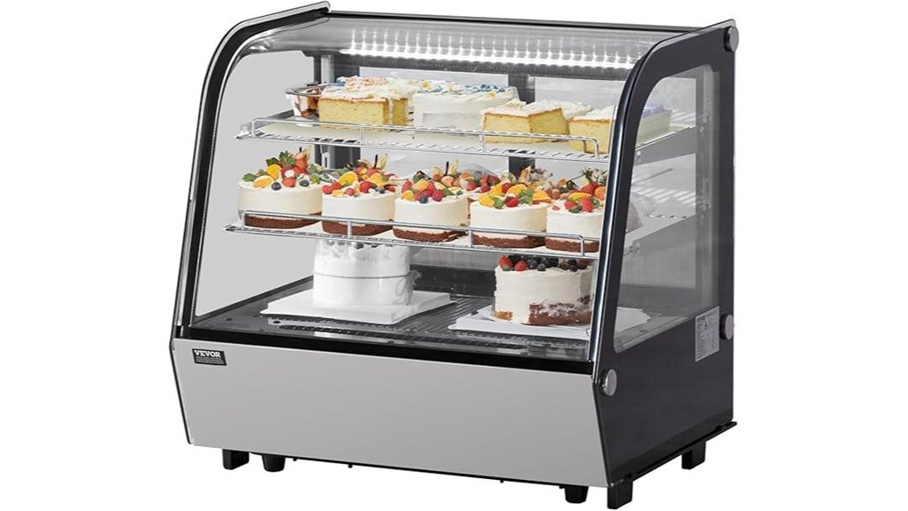 small pastry display refrigerator