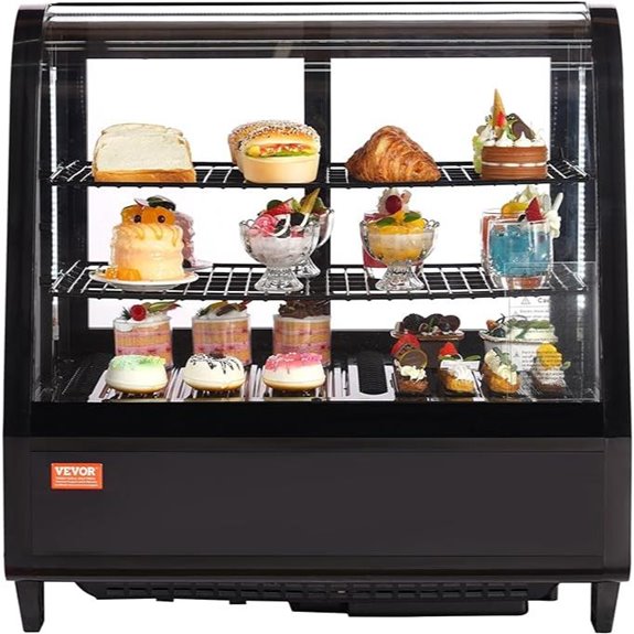 VEVOR 3.5 Cu.Ft Pastry Display Refrigerator