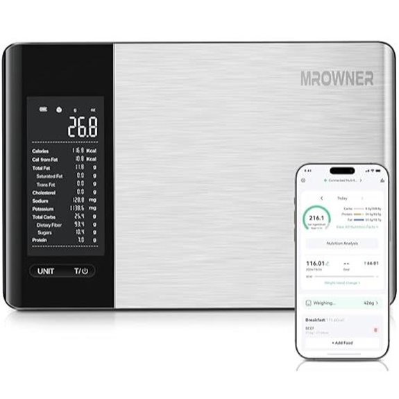 Smart Food Kitchen Scale with Nutritional Calculator