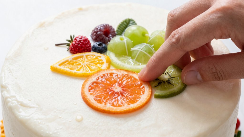 smoothly attach edible images