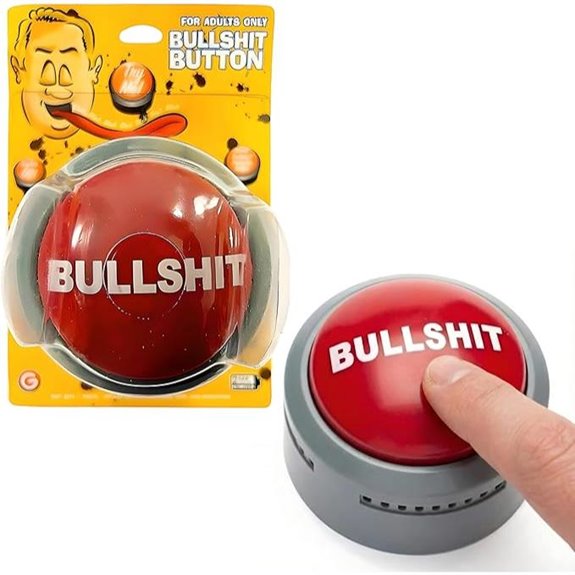 Bullshit Button with Sound & Light Gag Gift