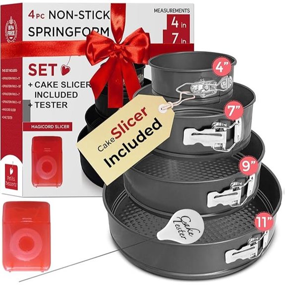 Springform Pan Set with Cake Slicer and Tester