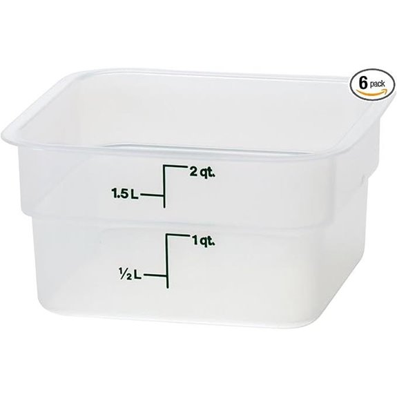 Cambro Classic Square Food Storage Container 2 Qt