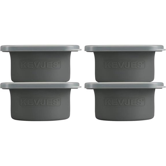 Stackable Silicone Pizza Dough Proofing Boxes (4-pack)