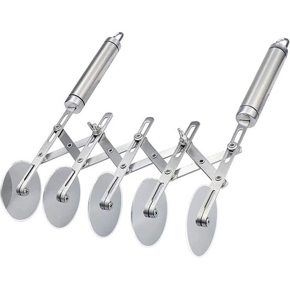 Juome 5-Wheel Stainless Pizza & Pastry Cutter